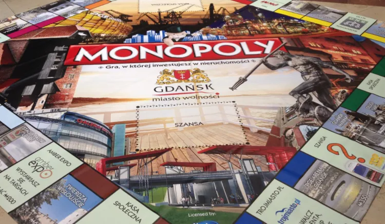 Pierwsze wydanie Monopoly Gdańsk. W drugiej edycji plansza do gry zmieni się.