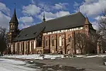 Gotycka katedra w Kaliningradzie, w której znajduje się grób Immanuela Kanta.