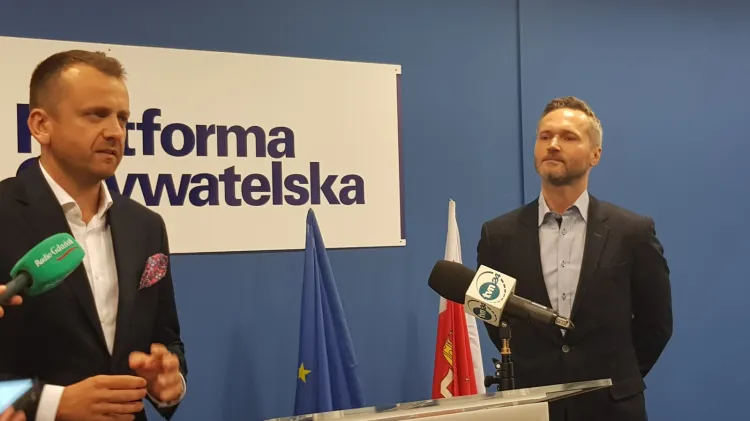 Dominik Kwiatkowski (z lewej) ma zostać wiceprezydentem ds. polityki społecznej, jeżeli Jarosław Wałęsa wygra wybory na prezydenta Gdańska. 