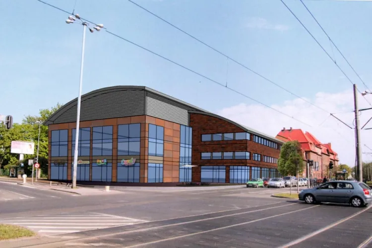 Przykładowy sposób zagospodarowania terenu we Wrzeszczu, gdzie miał powstać basen i cześć komercyjna, na której miał zarabiać prywatny partner. 