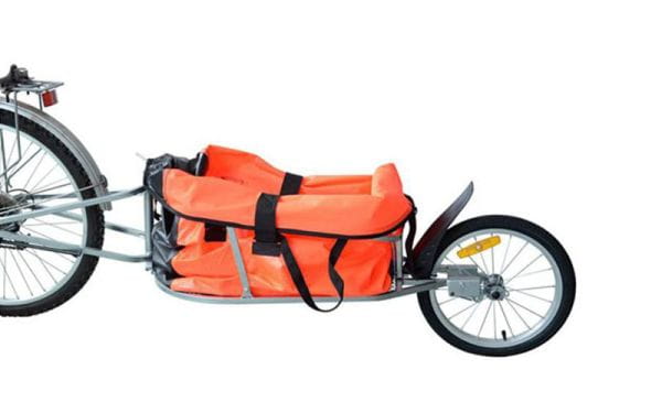 Bagażówka rowerowa firmy Aosom, cena: ok. 400 zł