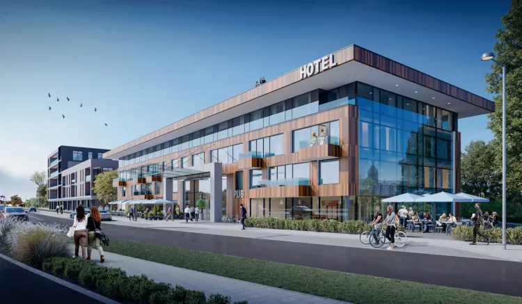 Hotel przy Siennej Grobli.