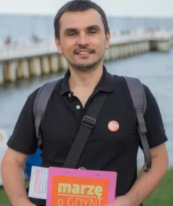 Łukasz Kowalczuk (35 lat) jest najmłodszym kandydatem na prezydenta Gdyni. Wystawił go komitet Marzę o Gdyni.