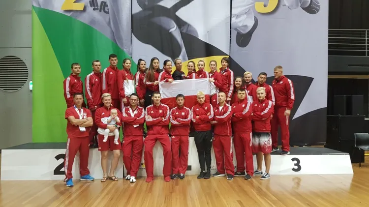 Reprezentacja Polski taekwon-do na Pucharze Świata w Australii.