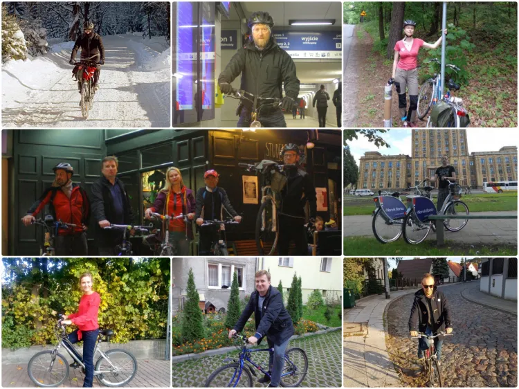 Komitet wyborczy "Lepszy Gdańsk" na rowerach.
