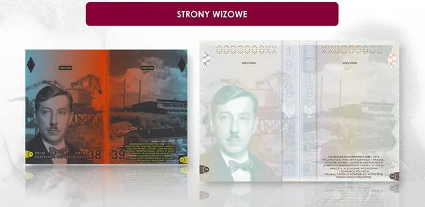 Wizerunek Eugeniusza Kwiatkowskiego znajdziemy na stronach wizowych nowego paszportu - 38 i 39.