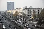Widok z tarasu na najwyższym piętrze.