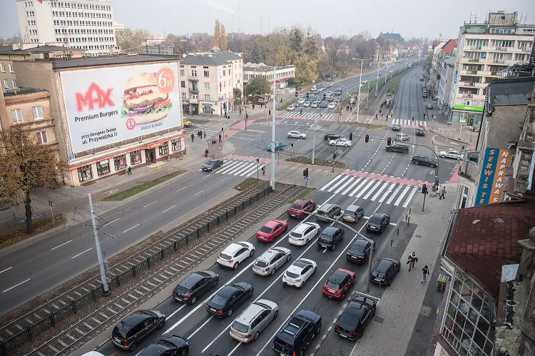 Widok z tarasu na najwyższym piętrze.