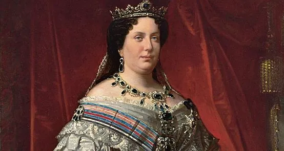 Jednym z obrazów, które można oglądać w ramach wystawy, jest portret królowej Izabeli II, namalowany przez Federico de Madrazo y Kuntz.