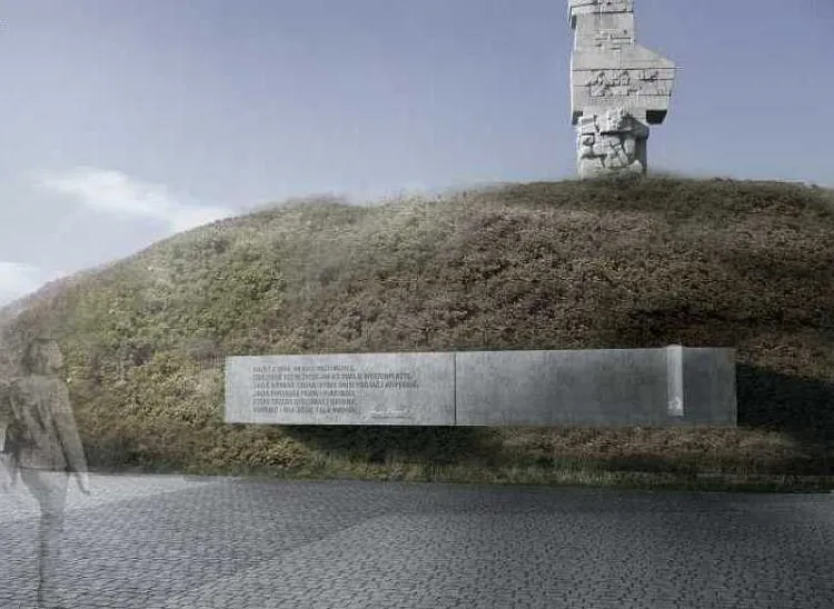 Projekt gdańskich artystów jest ciekawie zawieszony w skarpie, ponadto na posadzce będzie odwzorowany cień Pomnika Obrońców Wybrzeża. 