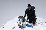 Tomasz Domalewski na Elbrusie.