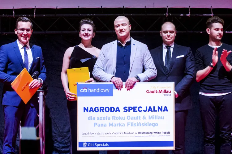 Marek Flisiński, szef kuchni w restauracji Water&Wine z Nałęczowa otrzymał tytuł Szefa Roku 2019 