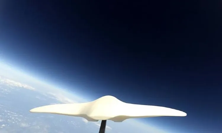 Widok z balonu stratosferycznego SimLE, który odbył swój lot w maju 2018 roku.