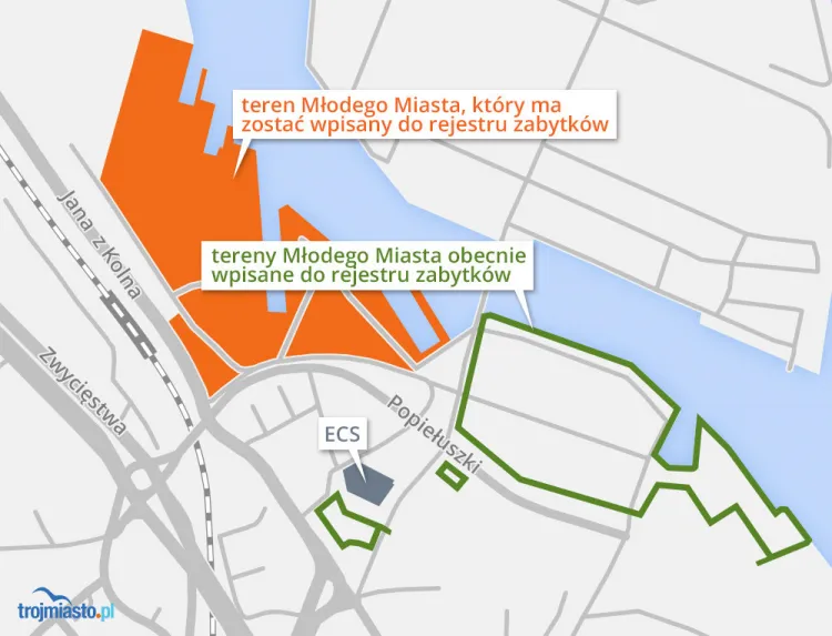 Pomnikiem Historii został obszar znajdujący się w rejestrze zabytków. 