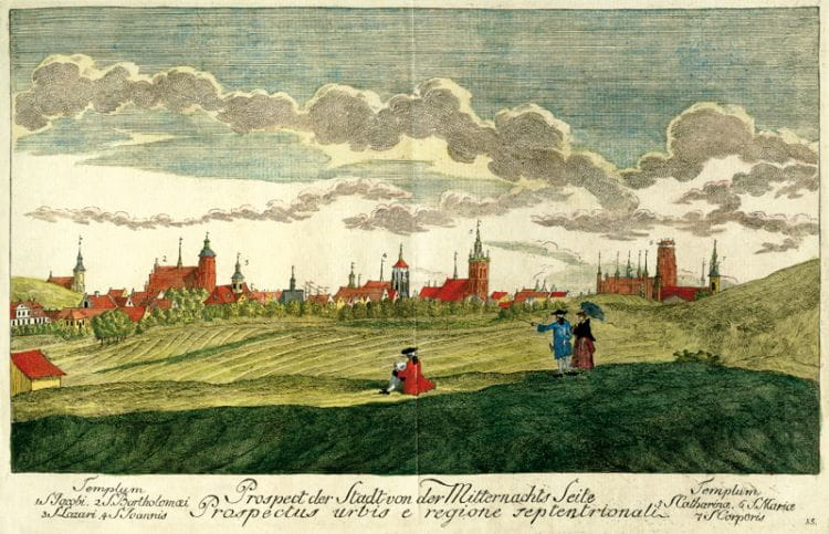 Gdańsk w drugiej połowie XVIII wieku na rysunku Matthaeusa Deischa.