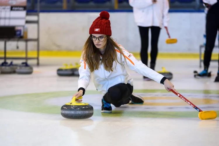 Victoria Sitkiewicz byłą liderką Sopot Curling Club Wa ku'ta podczas OOM 2019.