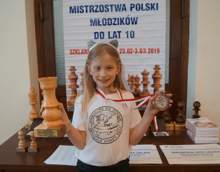 Sandra Konkol z brązowym medalem mistrzostw Polski młodzików do lat 10.