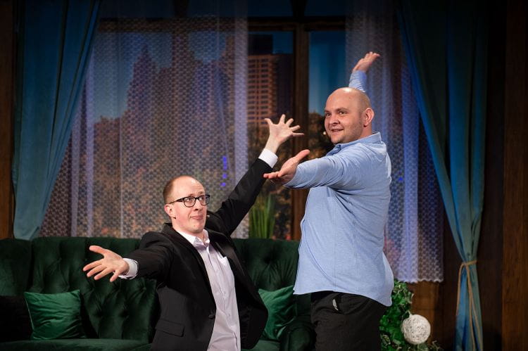 "The Big Bang" to półtoragodzinna zwariowana komedia, której sukces lub porażka w 100 procentach zależą od talentów komediowych i wokalnych Marka Sadowskiego (po lewej) i Marcina Słabowskiego (po prawej). 