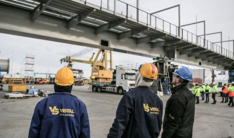 Vistal Gdynia zawarł kolejne znaczące kontrakty na rynku skandynawskim. Na zdjęciu prace przy moście obrotowym w Göteborgu, w 2015 roku.