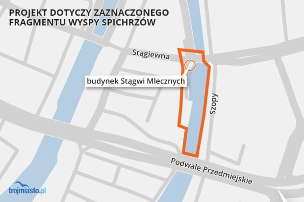 Projekt planu obejmuje teren wpisany do rejestru zabytków jako historyczny układ urbanistyczny miasta Gdańska.