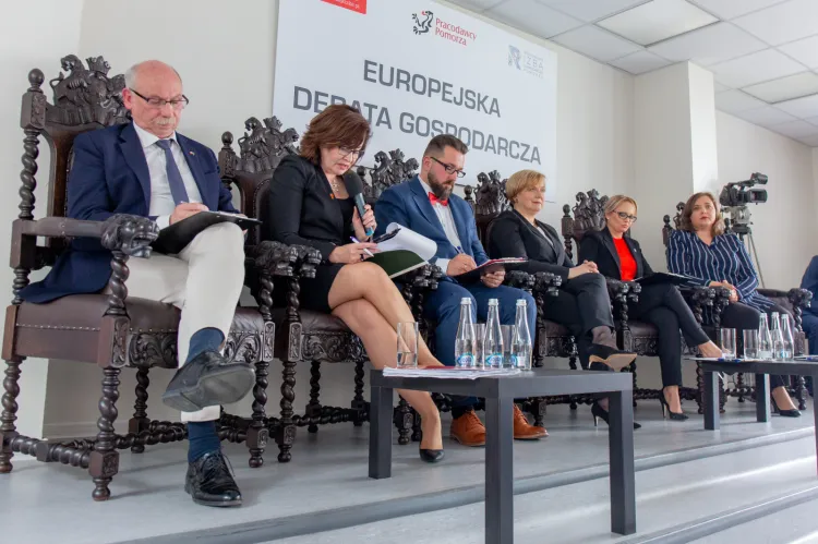 Europejska Debata Gospodarcza w Wyższej Szkole Bankowej w Gdańsku.  