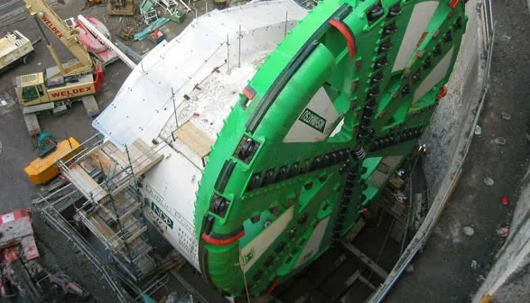 "Meghan", czyli maszyna, która wydrążyła tunel w porcie w Dublinie.