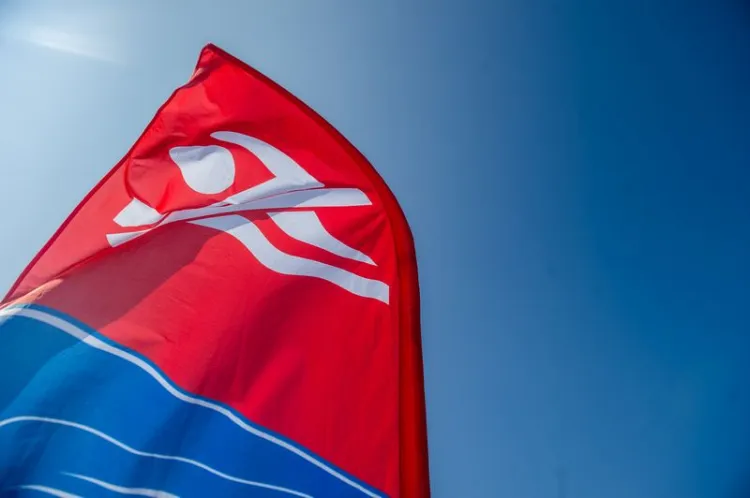 Z powodu zakwitu sinic czerwona flaga oznaczająca zakaz kąpieli pojawiła się na plażach na Stogach i w Sobieszewie.