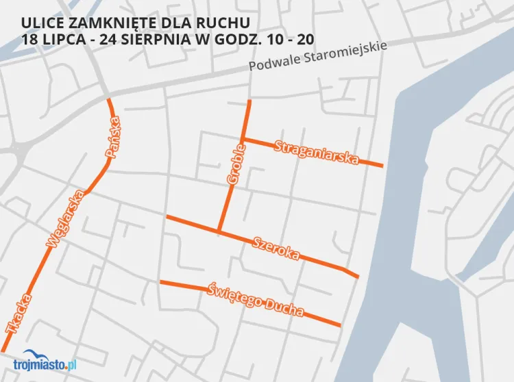 Ulice zamknięte dla ruchu od czwartku, 18 lipca