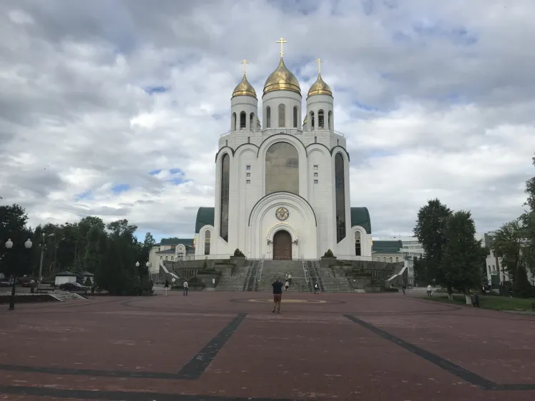 Sobór Chrystusa Zbawiciela przy placu Zwycięstwa w Kaliningradzie.
