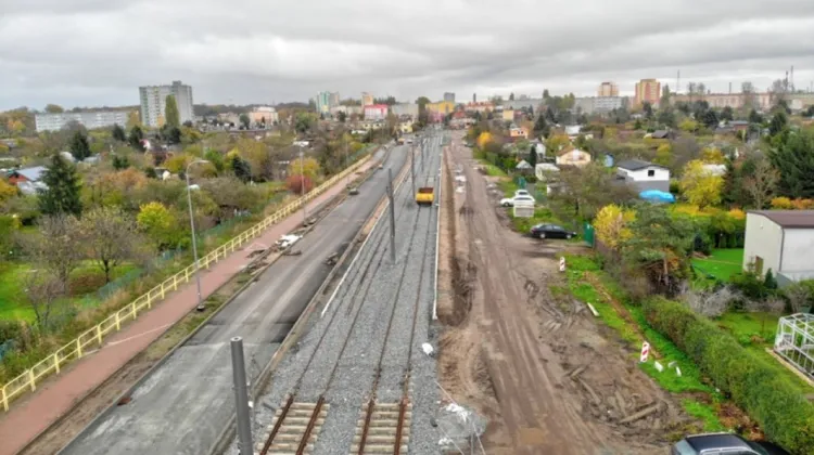 Za około dwa tygodnie otwarty zostanie odcinek trasy tramwajowej w ciągu ul. Wosia Budzysza.