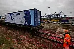 Pierwszym transportem z Chin do Gdańska przyjechało 30 kontenerów, następny pociąg z liczbą 41 kontenerów jest planowany w grudniu.