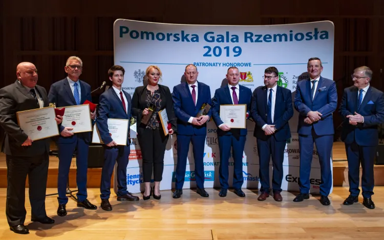 Laureaci Pomorskiej Gali Rzemiosła 2019. 