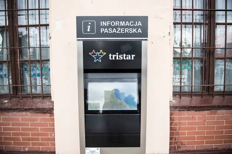 Jeden z 22 elektronicznych punktów informacji pasażerskiej.