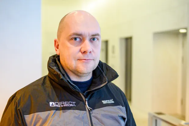 Sebastian Olszewski, prezes firmy Direct Fire & Security z Gdańska.