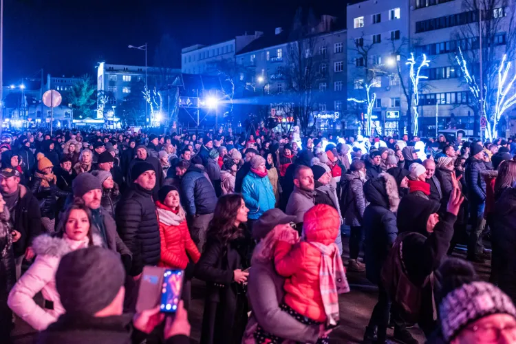 Publiczność sylwestrowego koncertu w Gdyni.