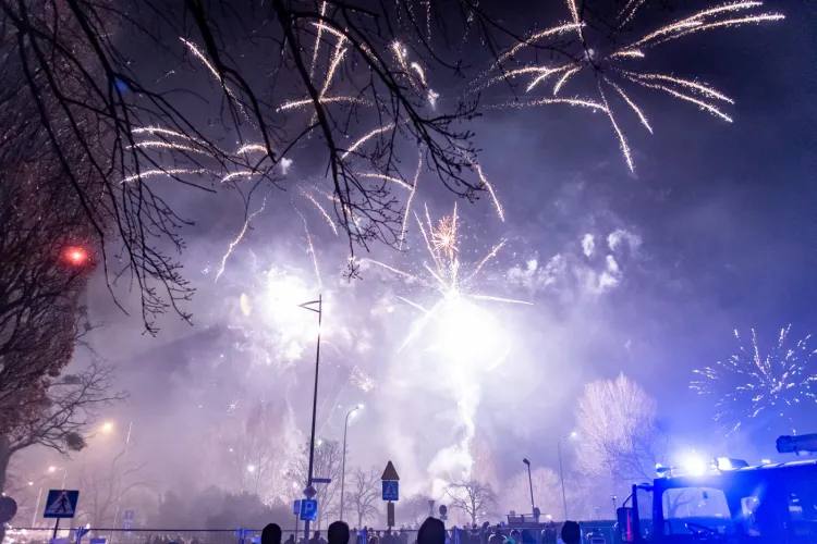 Fajerwerki 31.12.2019 Gdynia Skwer Kościuszki