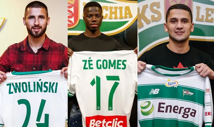 Trzech nowych piłkarzy dołączyło do Lechii Gdańsk w ciągu dwóch dni. To Łukasz Zwoliński (z lewej) przyszedł z chorwackiego HNK Gorica, Ze Gomes (w środku) został wypożyczony z Benfiki Lizbona, a Omran Haydary został pozyskany z Olimpii Grudziądz.