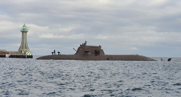 Niemiecki okręt podwodny pojawił się w Porcie Wojennym w czwartek po godz. 9.