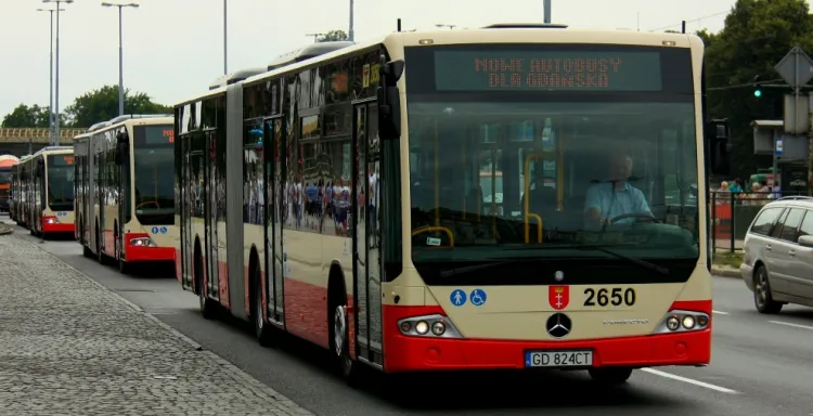 Osiem nowych, niskopodłogowych i przegubowych autobusów Mercedes ConectoG wozi gdańszczan od piątku, 5 sierpnia.