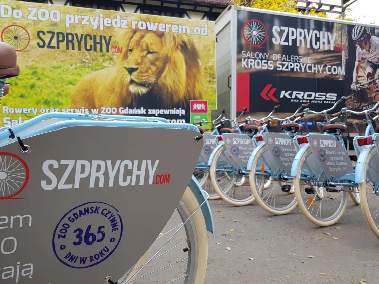 Gdańskie zoo otrzymało 30 rowerów, na których mogą poruszać się pracownicy.