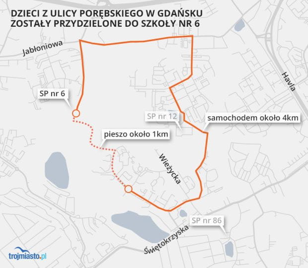 Wątpliwości dot. rejonizacji na południu Gdańska.
