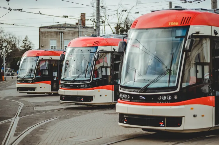 Do Gdańska dotarło 11 z 15 zamówionych tramwajów od bydgoskiej Pesy.