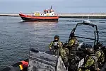 Wejścia do Portu Gdynia strzegła Straż Graniczna. 