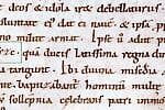 Fragment strony 69 rękopisu "Żywotu Św. Wojciecha" z dopisanym obok, prawdopodobnie tą samą ręką "danyzc".