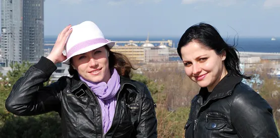 Stefania Lazar (z prawej) opuściła Gdynię. W Vistalu Łączpolu z licznej w poprzednim sezonie rumuńskiej kolonii została już tylko Loredana Mateescu (z lewej).