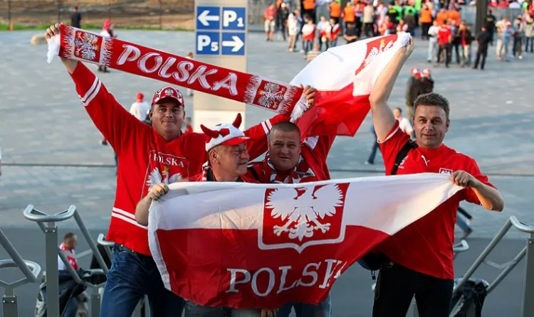 Polscy kibice byli szczęśliwi zarówno przed meczem, jak i po nim...