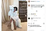 Kylie Jenner w szpilkach o geometrycznym czubku. 