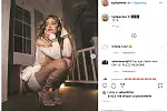Kylie Jenner w modelu wiązanym przed kolana. 