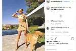 Cieliste szpilki to wybór Khloe Kardashian.