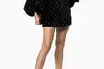 Jedwabne sandały z kryształami YASMIN SANDAL VEVET BLACK Alexandre Vauthier. Dostępne w trójmiejskim butiku Love By Sandro. Cena - 2190 zł. 